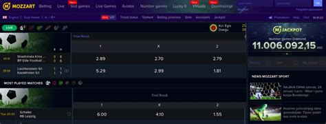 mozzart betting page.